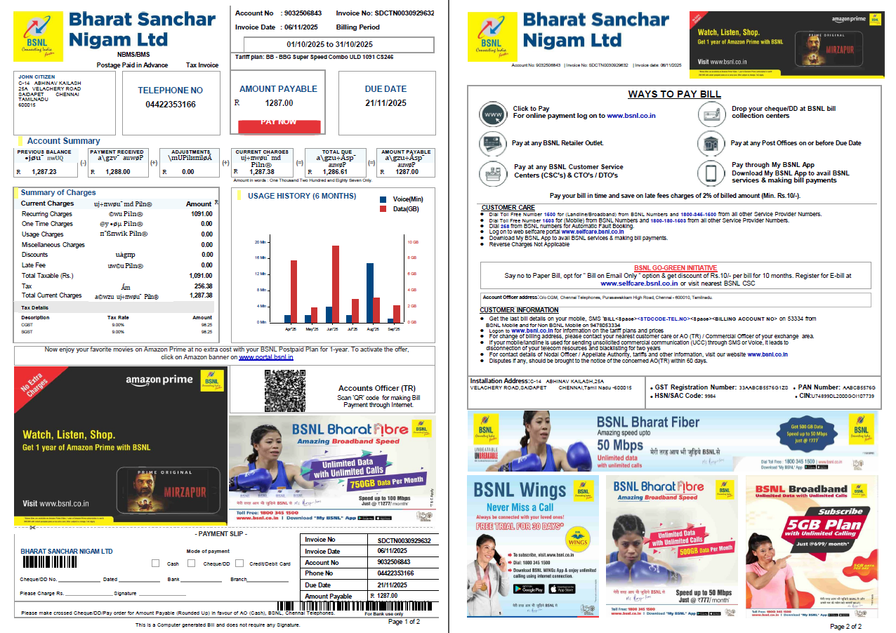  Minol USA business utility bill 